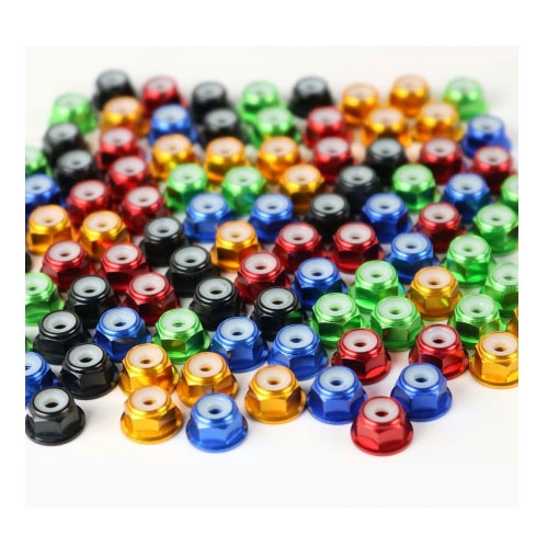 Färg Nylon Låsfläns Pinball Mutter